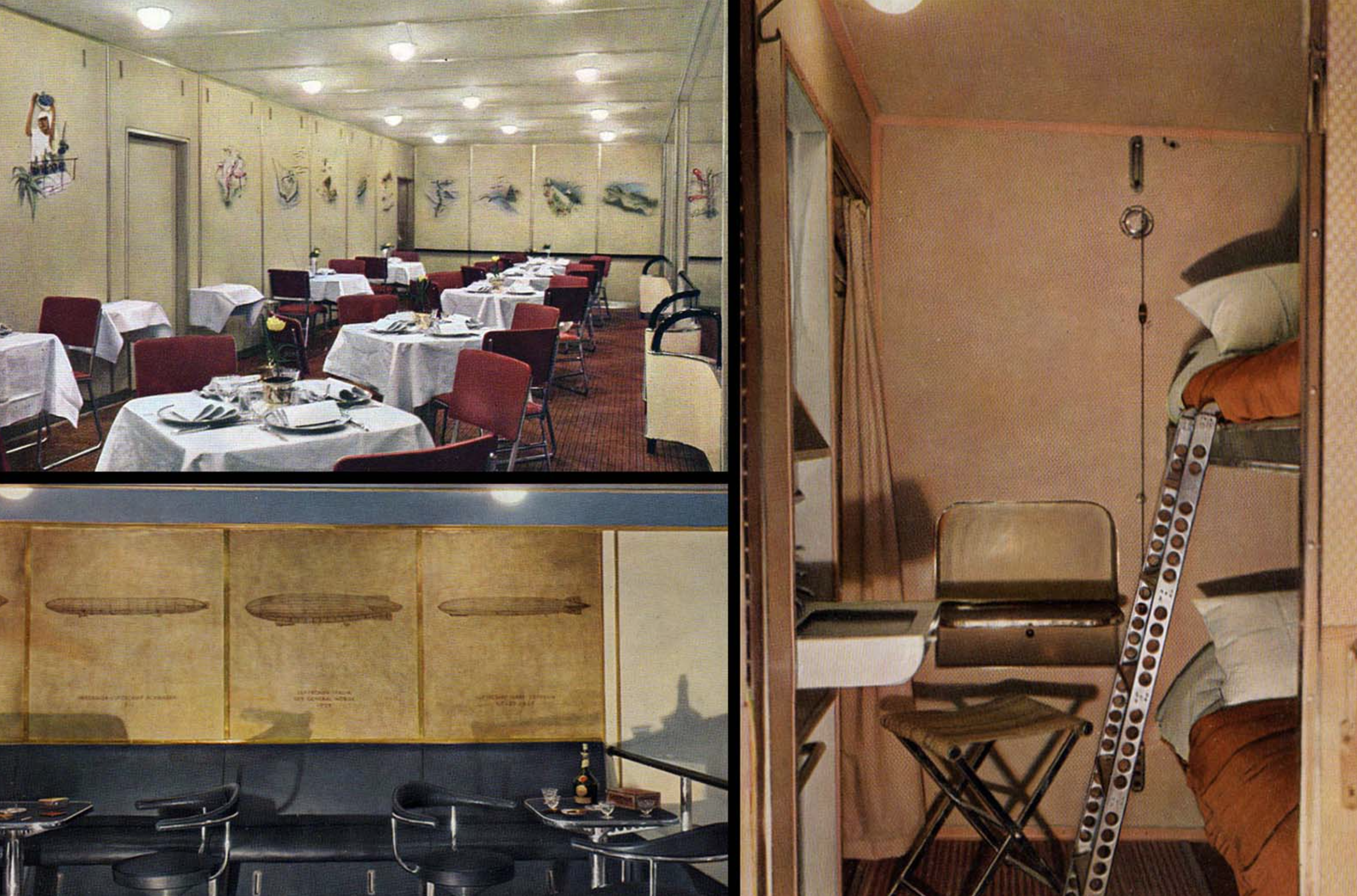 Have a look at this; Hindenburg provides a detailed look at the luxurious interior of the iconic German airship,